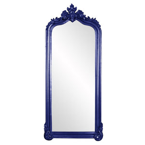 Howard Elliott Tudor Mirror: Elegant Arched Frame With Decorative Flourish, Perfect For Any Room's Decor Style Blue Wood ,Polyresin 53073na-howard-elliott