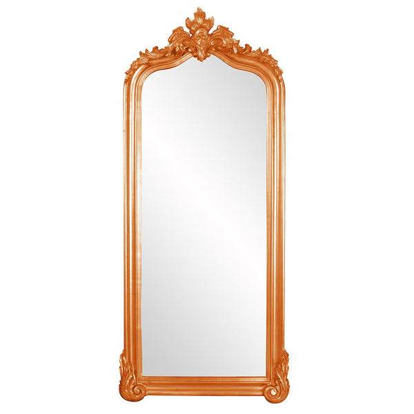 Howard Elliott Tudor Mirror: Elegant Arched Frame With Decorative Flourish, Perfect For Any Room's Decor Style Orange Wood ,Polyresin 53073o-howard-elliott
