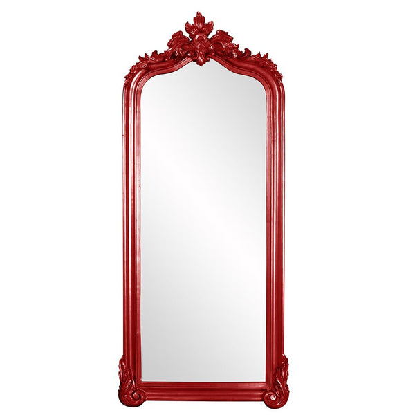 Howard Elliott Tudor Mirror: Elegant Arched Frame With Decorative Flourish, Perfect For Any Room's Decor Style Red Wood ,Polyresin 53073r-howard-elliott
