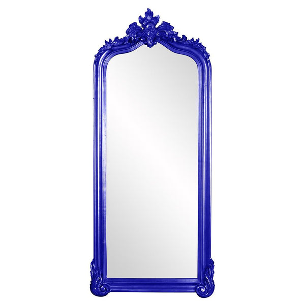 Howard Elliott Tudor Mirror: Elegant Arched Frame With Decorative Flourish, Perfect For Any Room's Decor Style Blue Wood ,Polyresin 53073rb-howard-elliott