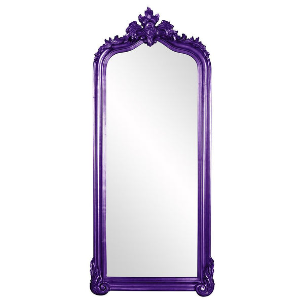 Howard Elliott Tudor Mirror: Elegant Arched Frame With Decorative Flourish, Perfect For Any Room's Decor Style Purple Wood ,Polyresin 53073rp-howard-elliott