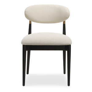 Uttermost Moxie Velvet Dining Chair Solid Wood Frame with Brushed Brass Accents