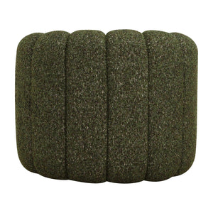 Uttermost Lenoir Boucle Swivel Accent Chair Curved Channel Stitch Green Living Room