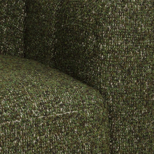 Uttermost Lenoir Boucle Swivel Accent Chair Curved Channel Stitch Green Living Room