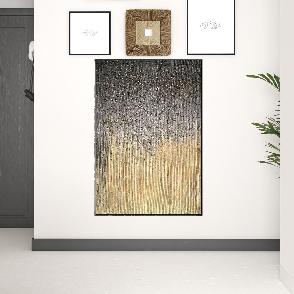 Homeroots Black And White Fabric Airplane Wall Decor  Fabric 530849