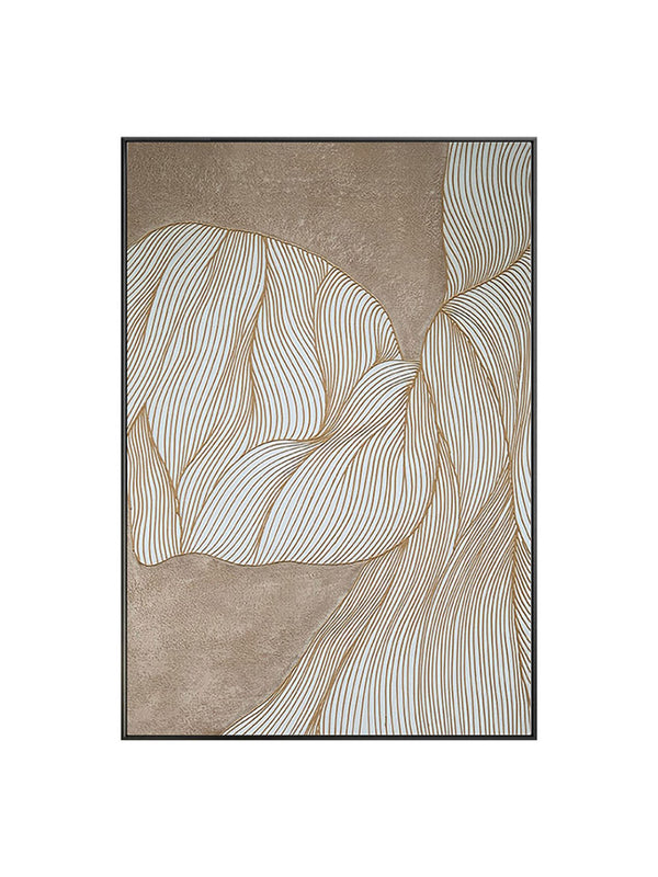 Homeroots Black And White Fabric Airplane Wall Decor  Fabric 530856