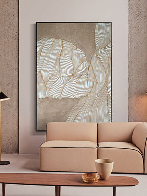 Homeroots Black And White Fabric Airplane Wall Decor  Fabric 530856