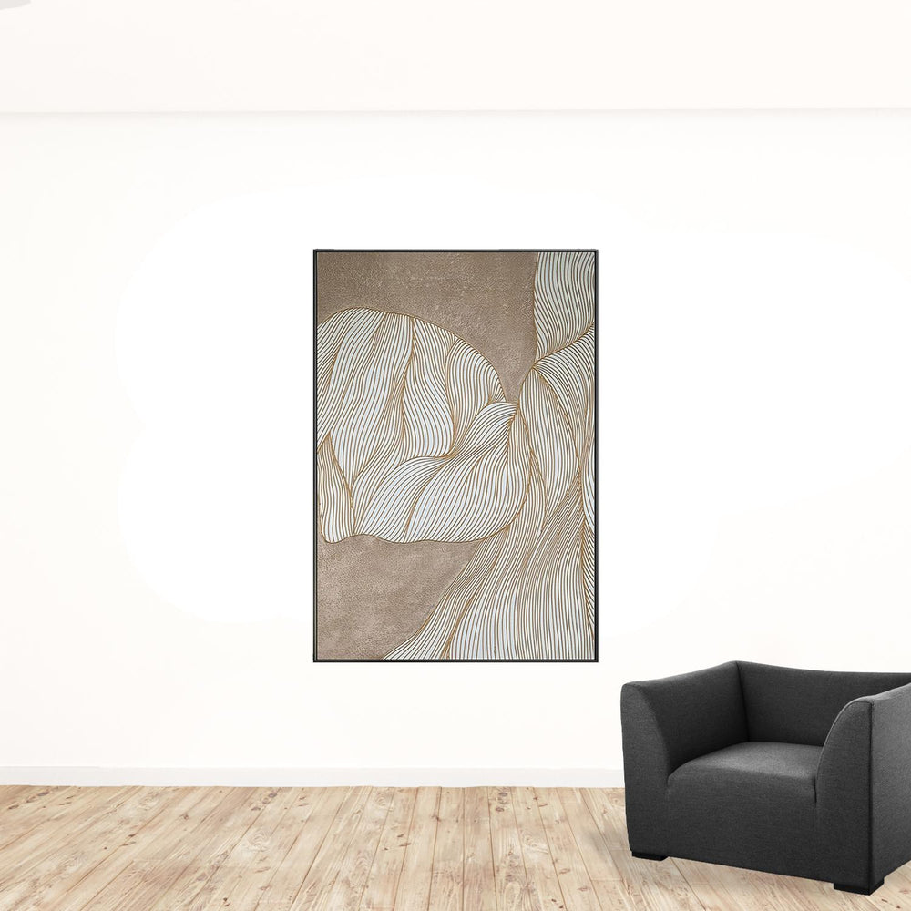 Homeroots Black And White Fabric Airplane Wall Decor  Fabric 530856