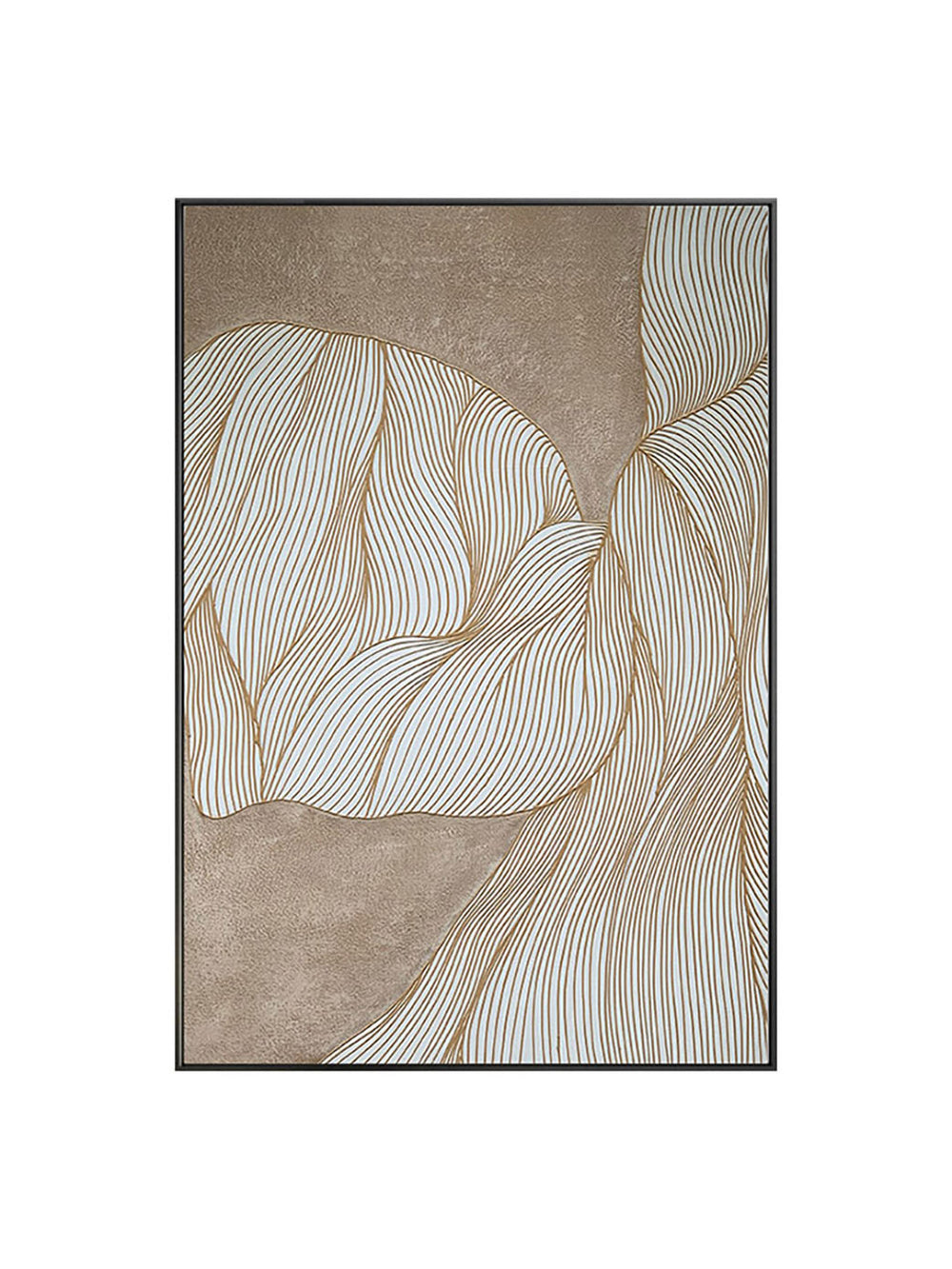 Homeroots Black And White Fabric Airplane Wall Decor  Fabric 530860