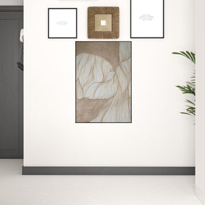 Homeroots Black And White Fabric Airplane Wall Decor  Fabric 530861