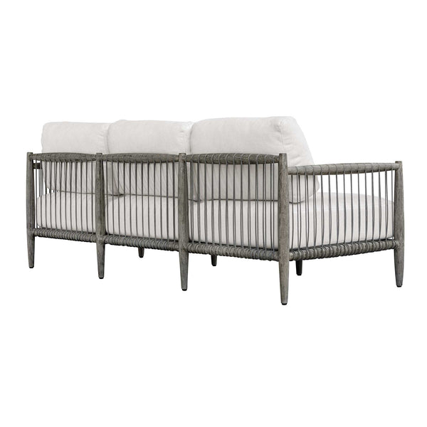 Uttermost Borneo Mahogany Frame Rope Detail Outdoor Sofa for Patio Lounging