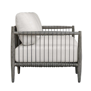 Uttermost Borneo Mahogany Frame Rope Detail Outdoor Sofa for Patio Lounging