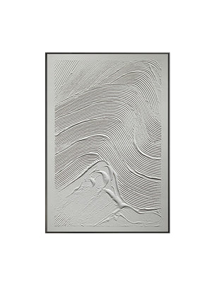 Homeroots Black And White Fabric Airplane Wall Decor  Fabric 530877