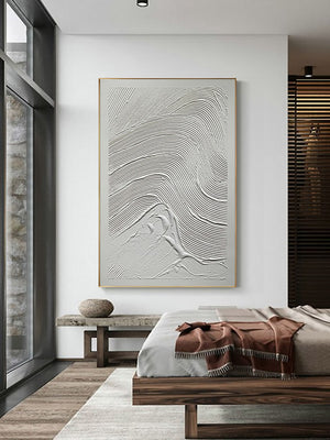 Homeroots Black And White Fabric Airplane Wall Decor  Fabric 530877