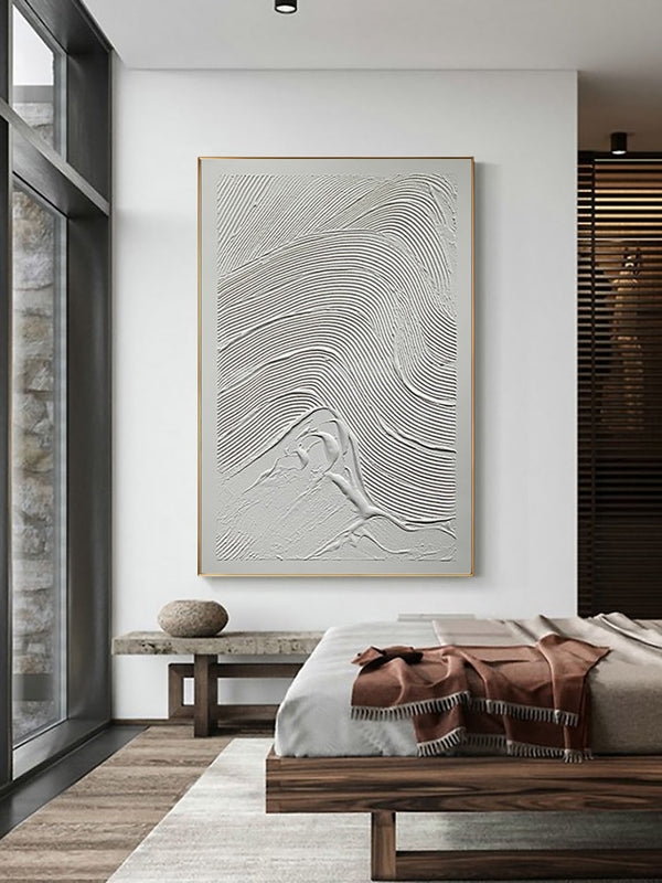 Homeroots Black And White Fabric Airplane Wall Decor  Fabric 530877