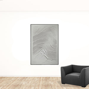 Homeroots Black And White Fabric Airplane Wall Decor  Fabric 530877