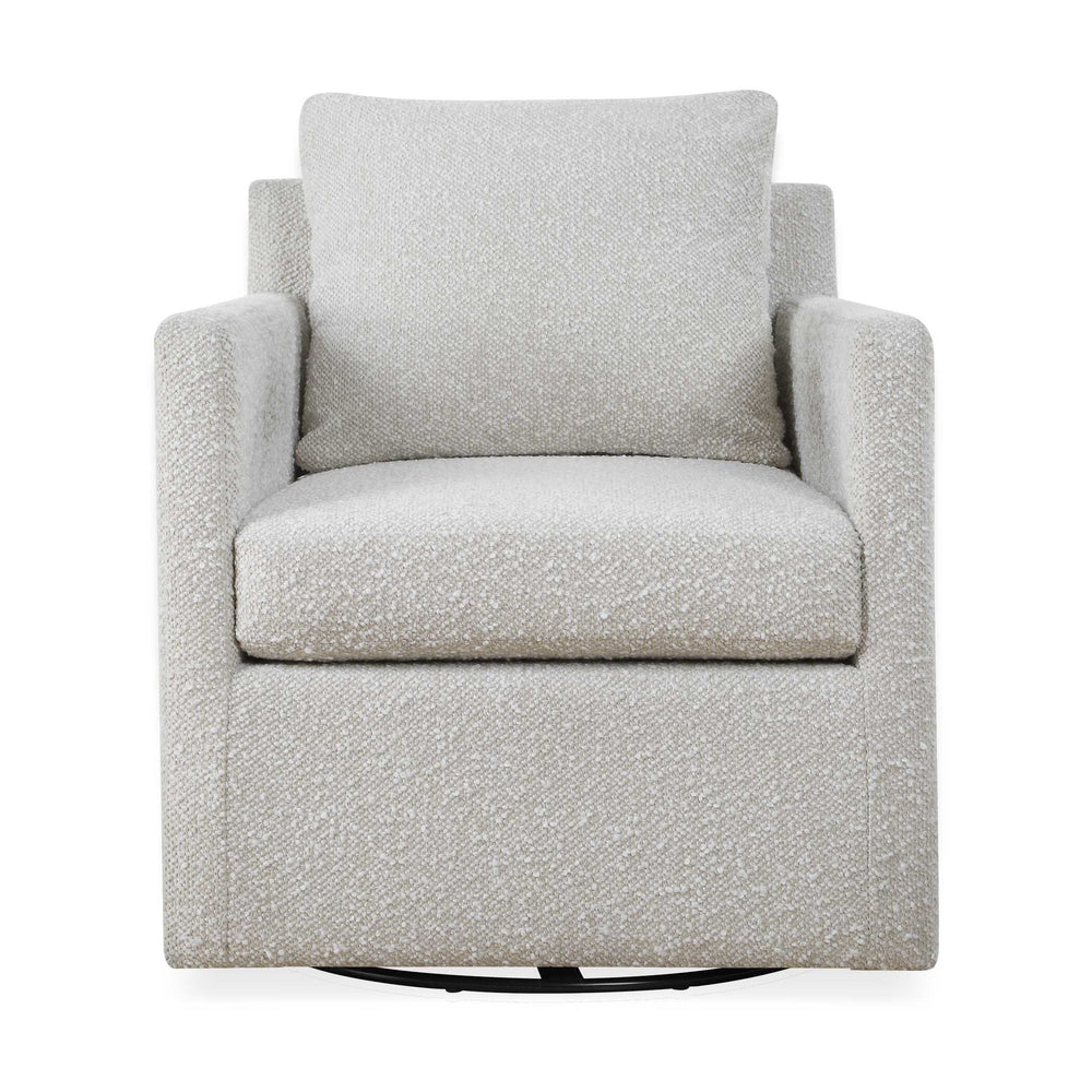 Uttermost Uttermost Tisdell Boucle Swivel Glider Accent Chair for Modern Living Rooms 53088