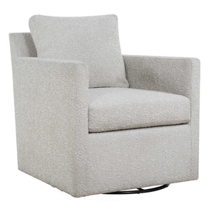 Uttermost Tisdell Boucle Swivel Glider Accent Chair for Modern Living Rooms