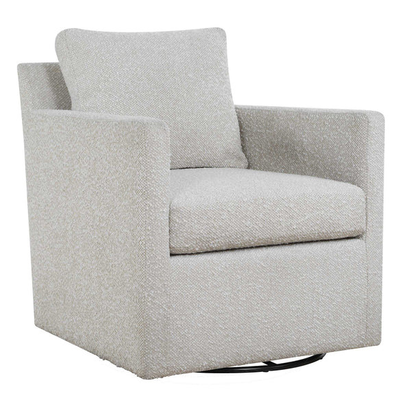 Uttermost Tisdell Boucle Swivel Glider Accent Chair for Modern Living Rooms