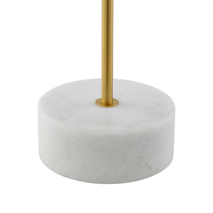 Homeroots 21" Brass Iron Desk Table Lamp With Brass Bell Shade Brass  530919