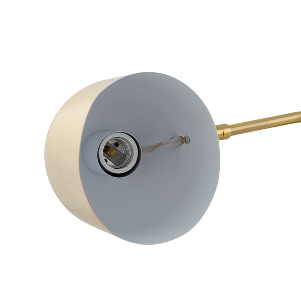 Homeroots 22" Brass Iron Desk Table Lamp With Brass Bell Shade Brass  530923