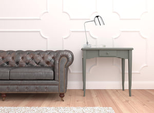 Homeroots 22" Silver Metallic Iron Desk Table Lamp With Silver Metallic Bell Shade Chrome  530924