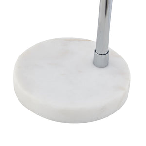 HomeRoots 22" Iron Desk Table Lamp with Stylish Dome Shade for Modern Workspaces and Cozy Reading Nooks Chrome 530932