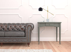 Homeroots 23" Black Iron Desk Table Lamp With Black Dome Shade Black  530942