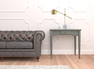 Homeroots 23" Brass Iron Desk Table Lamp With Brass Dome Shade Brass  530943