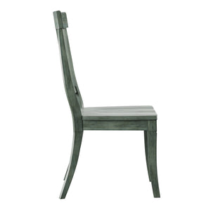 Lea Rubberwood Panel Back Dining Chair Set with Contoured Seat for Classic Rooms