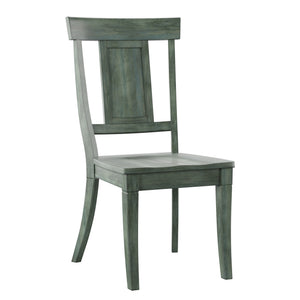 Lea Rubberwood Panel Back Dining Chair Set with Contoured Seat for Classic Rooms