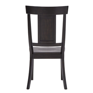 Lea Rubberwood Panel Back Dining Chair Set with Contoured Seat for Classic Rooms