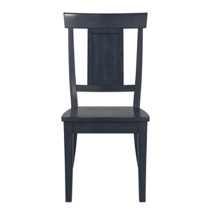 Lea Rubberwood Panel Back Dining Chair Set with Contoured Seat for Classic Rooms