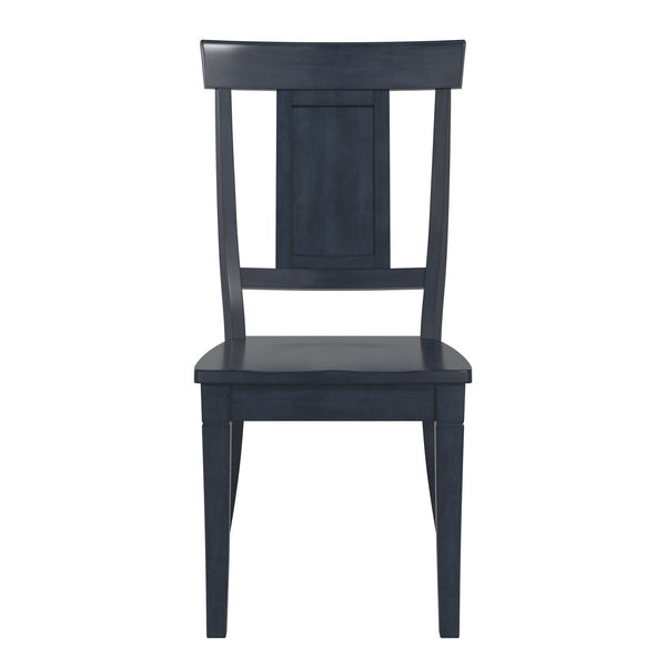 Lea Rubberwood Panel Back Dining Chair Set with Contoured Seat for Classic Rooms