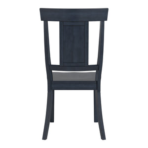Lea Rubberwood Panel Back Dining Chair Set with Contoured Seat for Classic Rooms