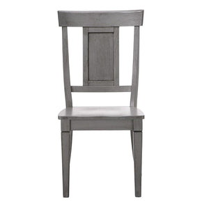 Lea Rubberwood Panel Back Dining Chair Set with Contoured Seat for Classic Rooms