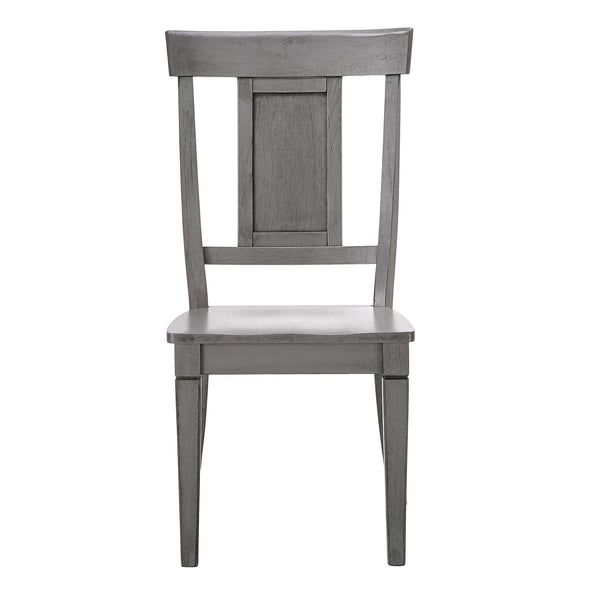 Lea Rubberwood Panel Back Dining Chair Set with Contoured Seat for Classic Rooms