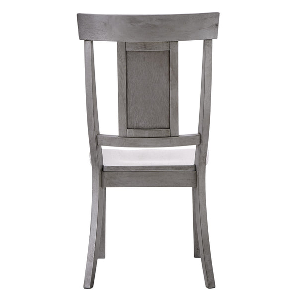 Lea Rubberwood Panel Back Dining Chair Set with Contoured Seat for Classic Rooms
