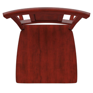 Lea Rubberwood Panel Back Dining Chair Set with Contoured Seat for Classic Rooms