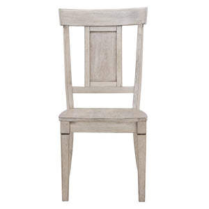 Lea Rubberwood Panel Back Dining Chair Set with Contoured Seat for Classic Rooms