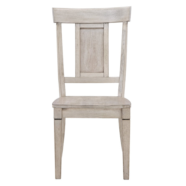 Lea Rubberwood Panel Back Dining Chair Set with Contoured Seat for Classic Rooms