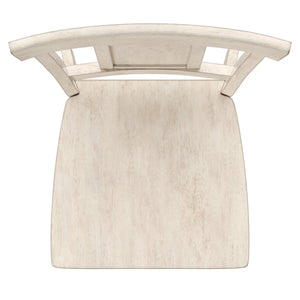 Lea Rubberwood Panel Back Dining Chair Set with Contoured Seat for Classic Rooms