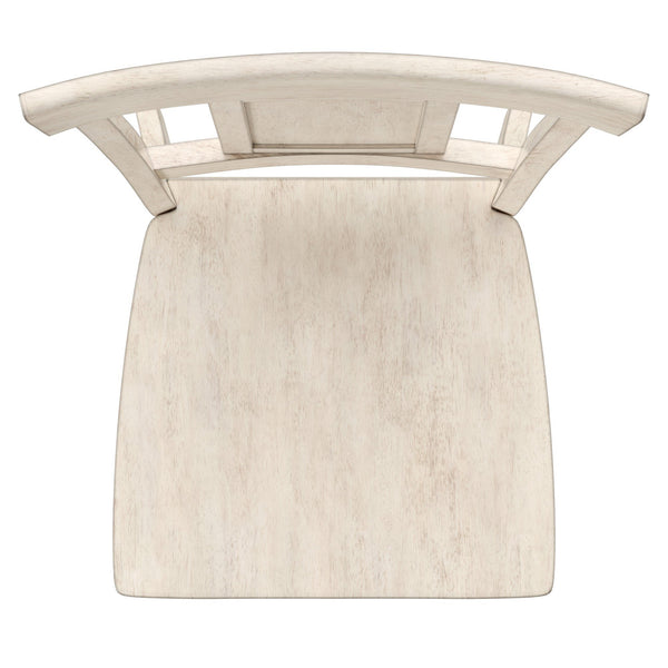 Lea Rubberwood Panel Back Dining Chair Set with Contoured Seat for Classic Rooms