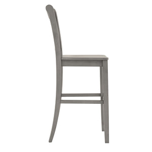 Lea Rubberwood Cross Back Barstools Farmhouse Kitchen Island Set of Two