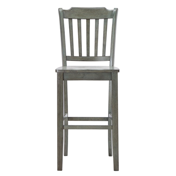 Lea Rubberwood Spindle Back Bar Stools Farmhouse Set of Two for Kitchen Islands