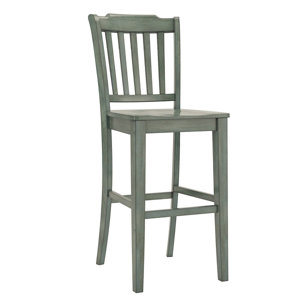 Lea Rubberwood Spindle Back Bar Stools Farmhouse Set of Two for Kitchen Islands