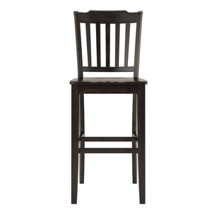 Lea Rubberwood Spindle Back Bar Stools Farmhouse Set of Two for Kitchen Islands