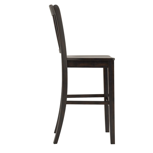 Lea Rubberwood Spindle Back Bar Stools Farmhouse Set of Two for Kitchen Islands