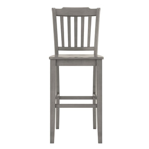 Lea Rubberwood Spindle Back Bar Stools Farmhouse Set of Two for Kitchen Islands