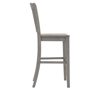 Lea Rubberwood Spindle Back Bar Stools Farmhouse Set of Two for Kitchen Islands